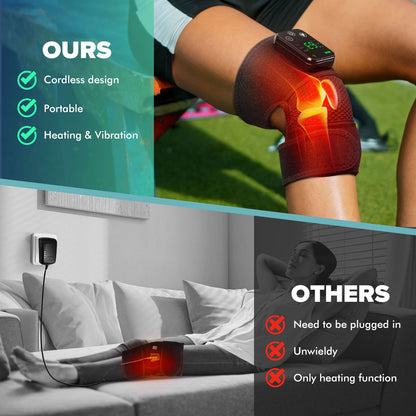 Heated vibrating knee massager, effectively relieves muscle soreness HailiCare