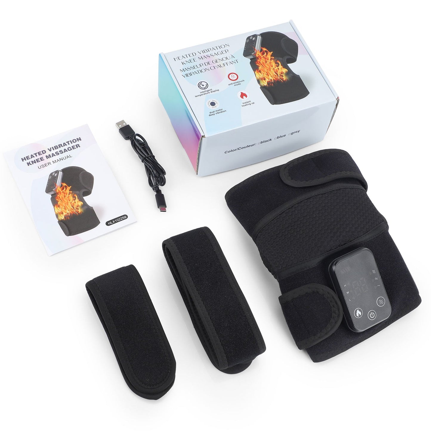 Heated vibrating knee massager, effectively relieves muscle soreness HailiCare