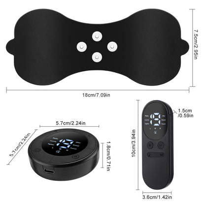HailiCare Wireless Heating Pulse Muscle Stimulator Electric Cervical Massage Patch Low Frequency Pulse Massage Pad Neck Massager 6 Modes LCD Display Neck Stretcher Portable Mini Muscle Massager Neck Back Leg Muscle Stimulator HailiCare Health & Beauty