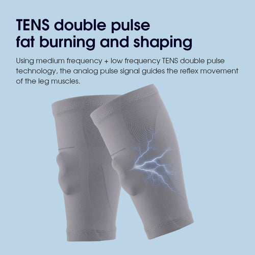 TENS Leg Massager Portable Foldable Leg Sleeves Pulse Massager Legs Shaping Relieves Fatigue HailiCare