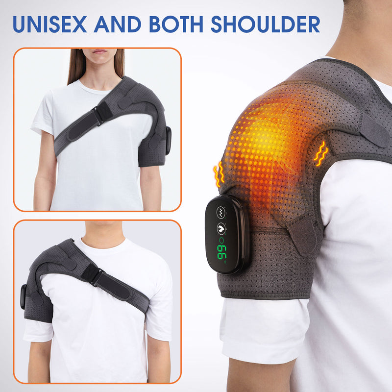 Hailicare Electric Heating Massaging Shoulder Wrap For Arthritis And Pain Relief HailiCare Health & Beauty
