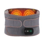 Hailicare Heating Massage Belt for Back Pain Relief, Red Light Therapy Hot Compress Cordless Heating Pad