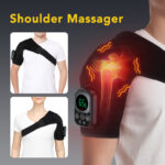 Hailicare Detachable App Control Heating Vibration Shoulder Wrap Massager For Arthritis Pain Relief