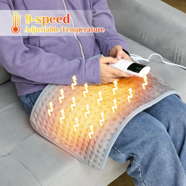 Electric Heating Pad Shoulder Neck Back Abdomen Leg Pain Relief Timed Physiotherapy