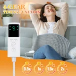 Electric Heating Pad Shoulder Neck Back Abdomen Leg Pain Relief Timed Physiotherapy
