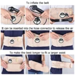 Hailicare Air traction lumbar decompression waist belt for back brace and pain relief