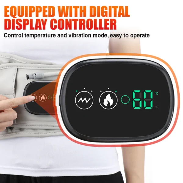 Hailicare LED Massaging Heating Inflatable Decompression Waist Belt