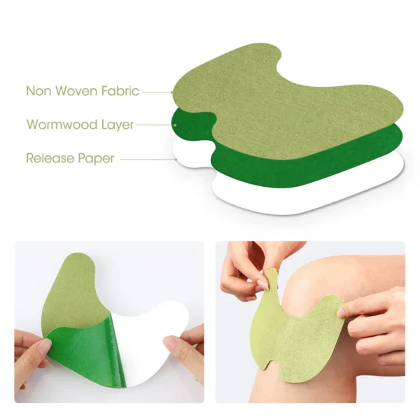Hailicare Knee Relief Plaster Sticker Wormwood Extract Knee Pain Joint Ache Patches