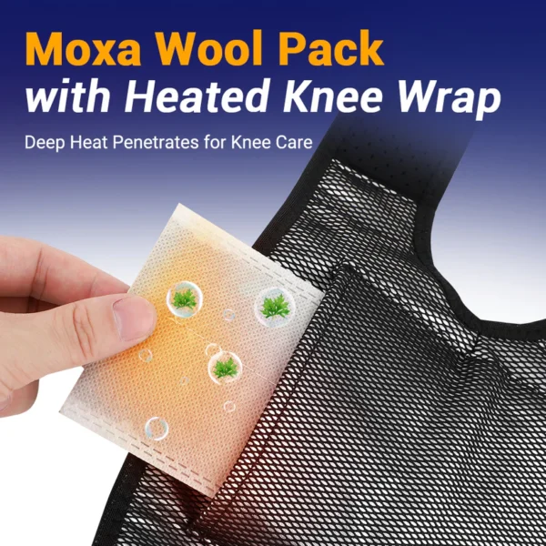 Hailicare Wireless Control Heating Knee Massage Pad for Arthritis Joint Pain Relief Knee Brace Massager