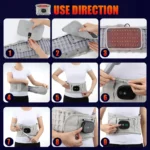 Hailicare LED Massaging Heating Inflatable Decompression Waist Belt