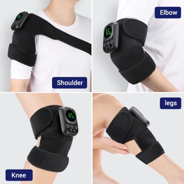 Hailicare Wireless Control Heating Knee Massage Pad for Arthritis Joint Pain Relief Knee Brace Massager