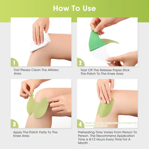 Hailicare Knee Relief Plaster Sticker Wormwood Extract Knee Pain Joint Ache Patches