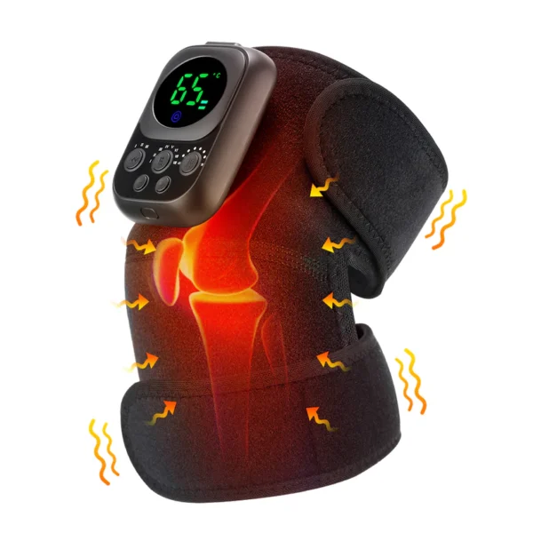 Hailicare Wireless Control Heating Knee Massage Pad for Arthritis Joint Pain Relief Knee Brace Massager