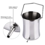 Hailicare Reusable Non-Toxic Stainless Steel Enema Cleanse Kit With 2 Liter Bucket
