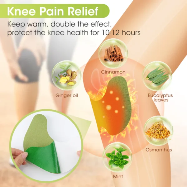 Hailicare Knee Relief Plaster Sticker Wormwood Extract Knee Pain Joint Ache Patches