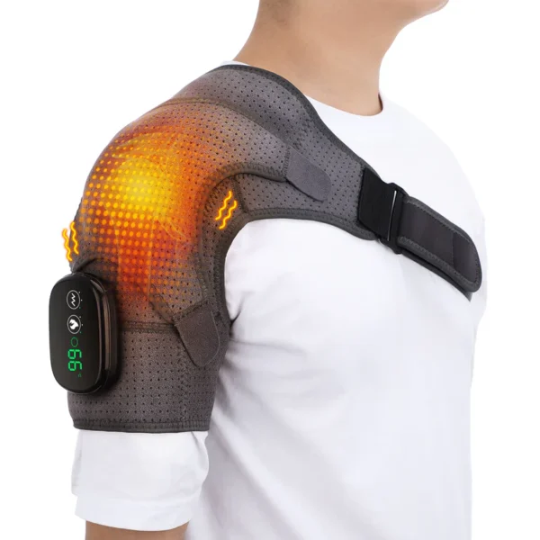 Hailicare Cordless Heating Vibration Shoulder Wrap Massager For Arthritis Pain Relief