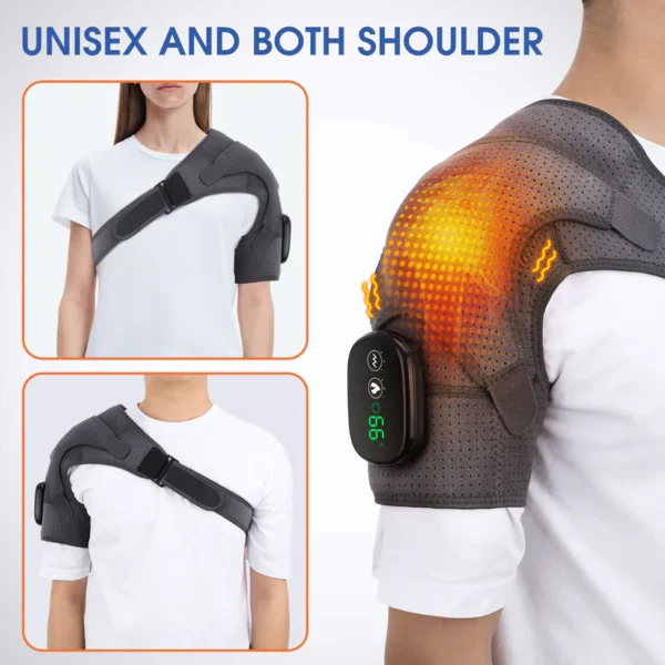Hailicare Cordless Heating Vibration Shoulder Wrap Massager For Arthritis Pain Relief