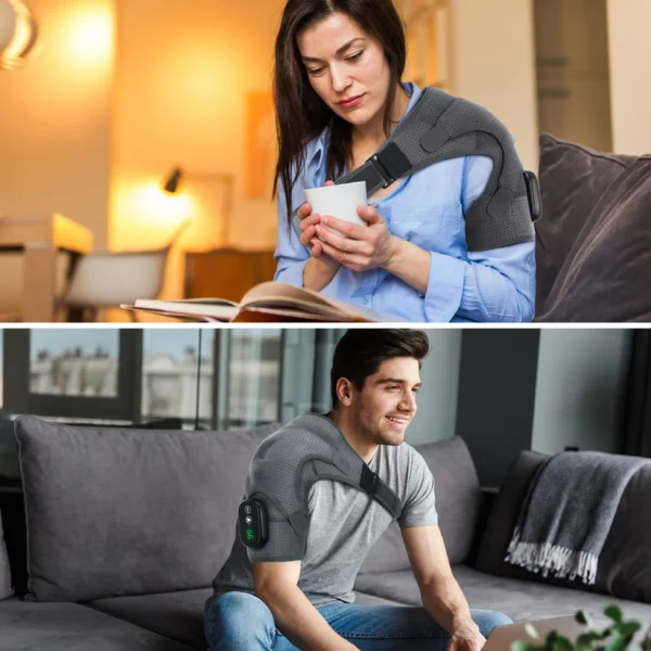 Hailicare Cordless Heating Vibration Shoulder Wrap Massager For Arthritis Pain Relief
