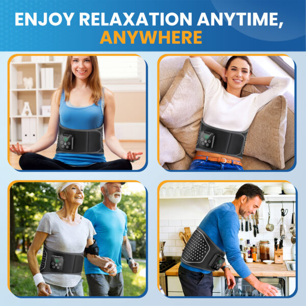 Hailicare Air Bladder Squeeze Waist Massager  Provide Comprehensive Support And Protection For Your Waist Health